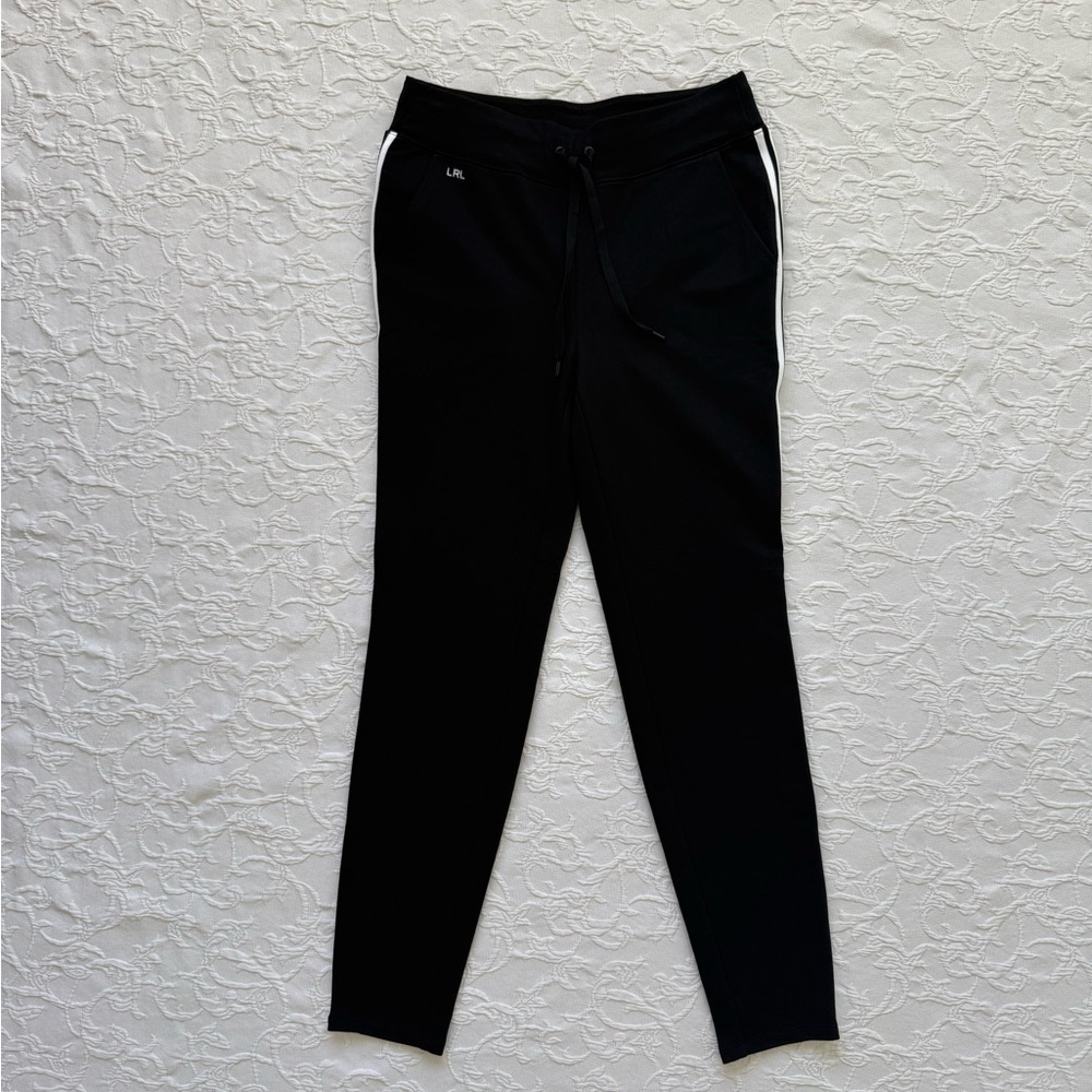 Ralph Lauren Active Pants Black with White Stripes XS